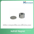 rare earth neodymium N42 magnet cylinder with center hole